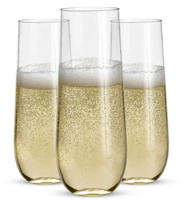plastic champagne flute 